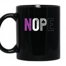 Nope asexual prideasexuality ace flag ally Mug Black