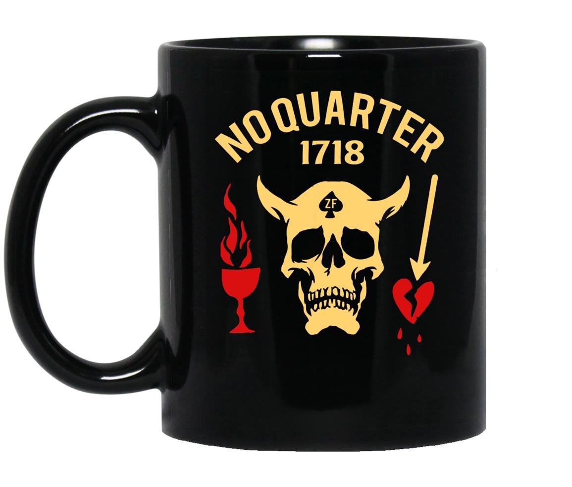No quarter 1718 Mug Black