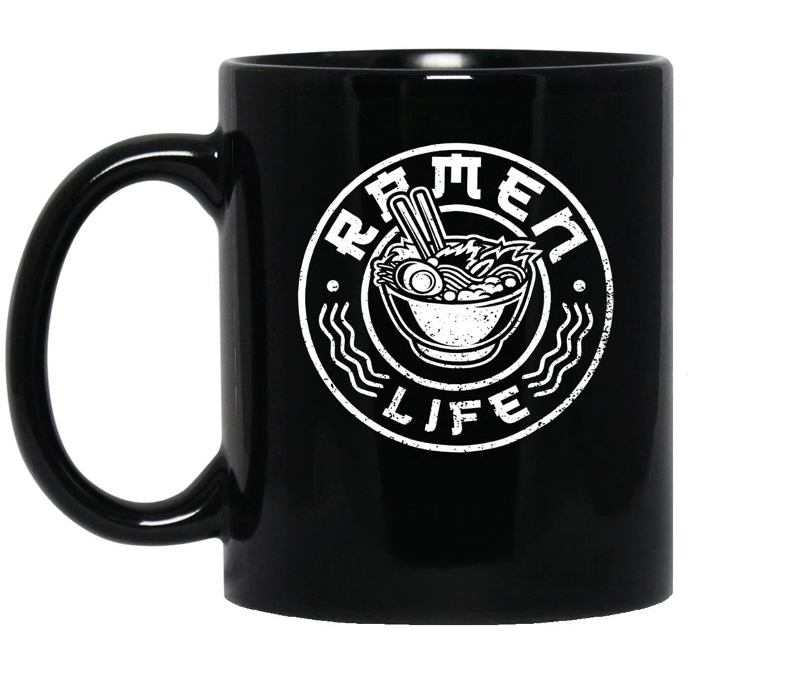 Ramen lifetasty anime noodle bowl ramen noodles Mug Black