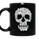 Sketchy cat skullfunny gif for cat lover Mug Black