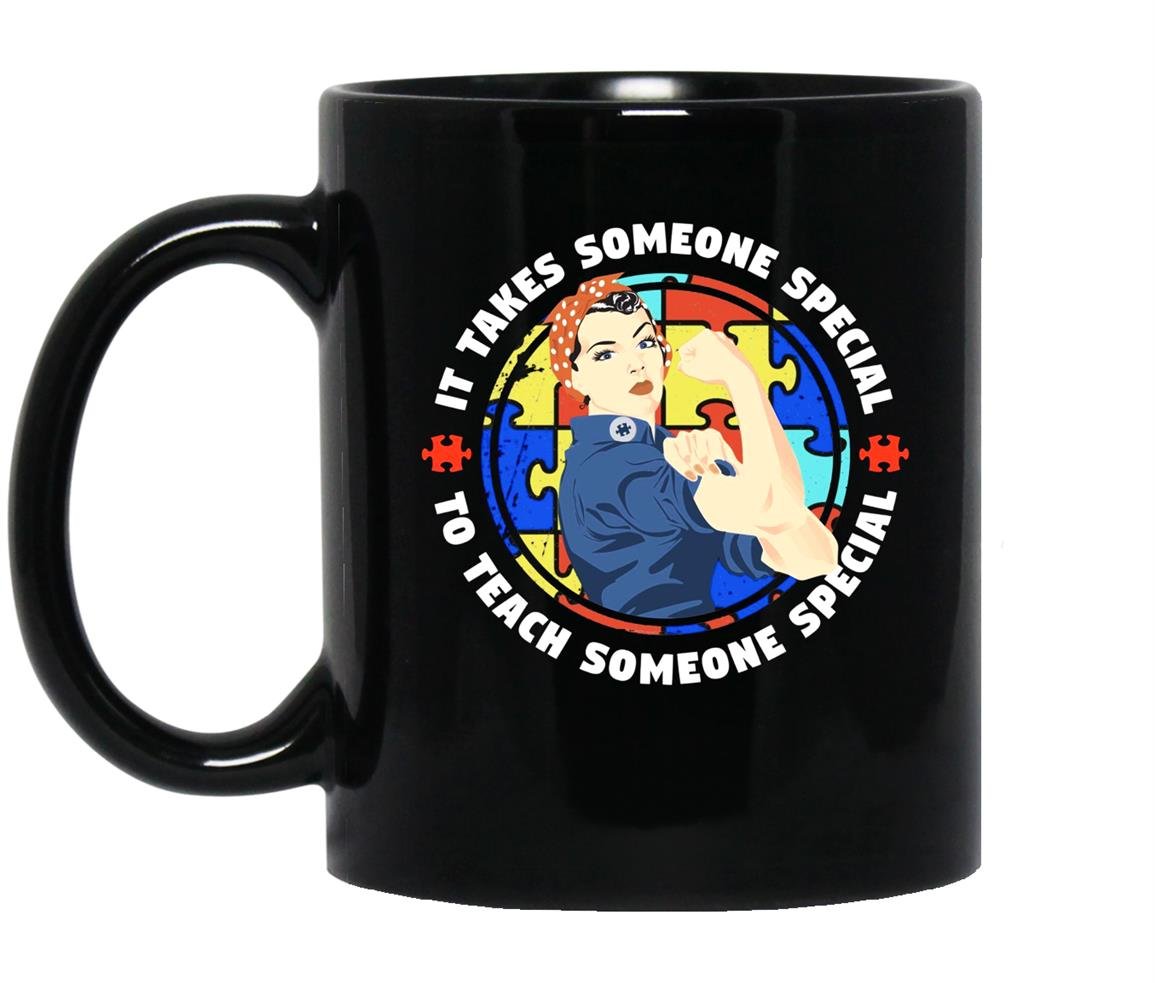 Special autism teacher rosie Mug Black