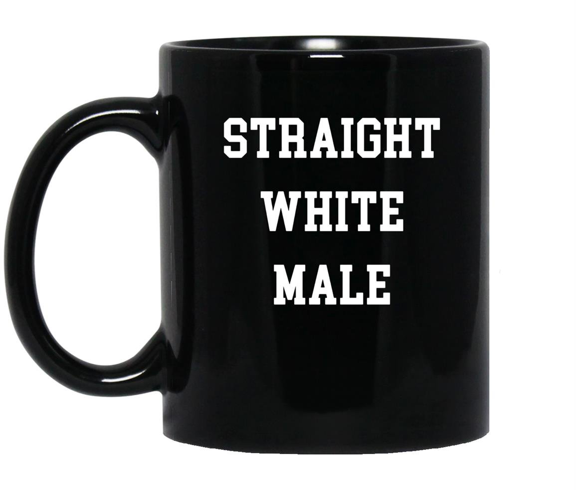 Straight white male alt right anti antifa Mug Black