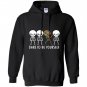 Autism skeleton kid dabbing dare to be yourself dab Hoodie