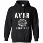 Av8r airplane speedometer born to fly pilot Hoodie
