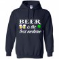 Beer is the best medicine lucky leaf st patricks day Hoodie
