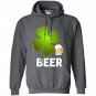 Beer lucky leaf happy st patricks day Hoodie