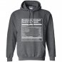 Business analyst nutrition facts funny Hoodie