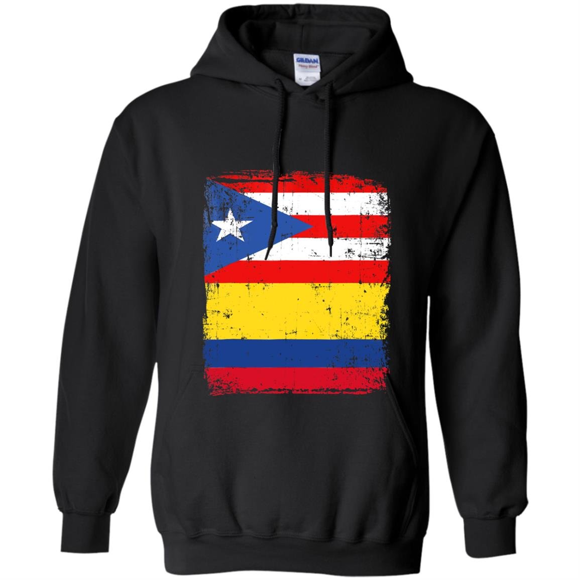 Colombian puerto rican flag vintage colombia rico Hoodie