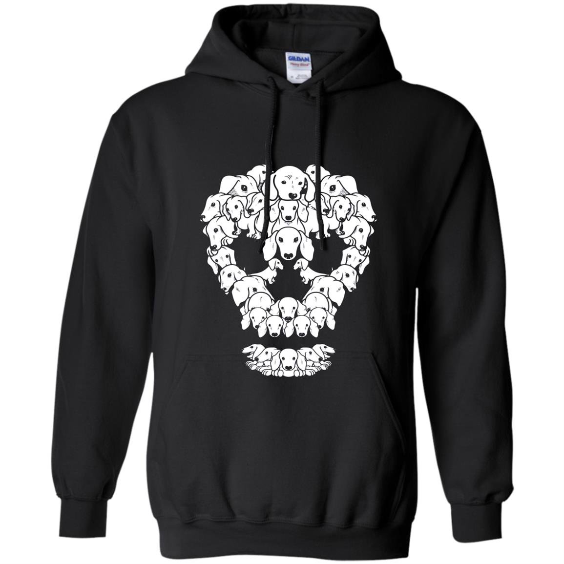 Dachshund sugar skull dia de los muertos Hoodie
