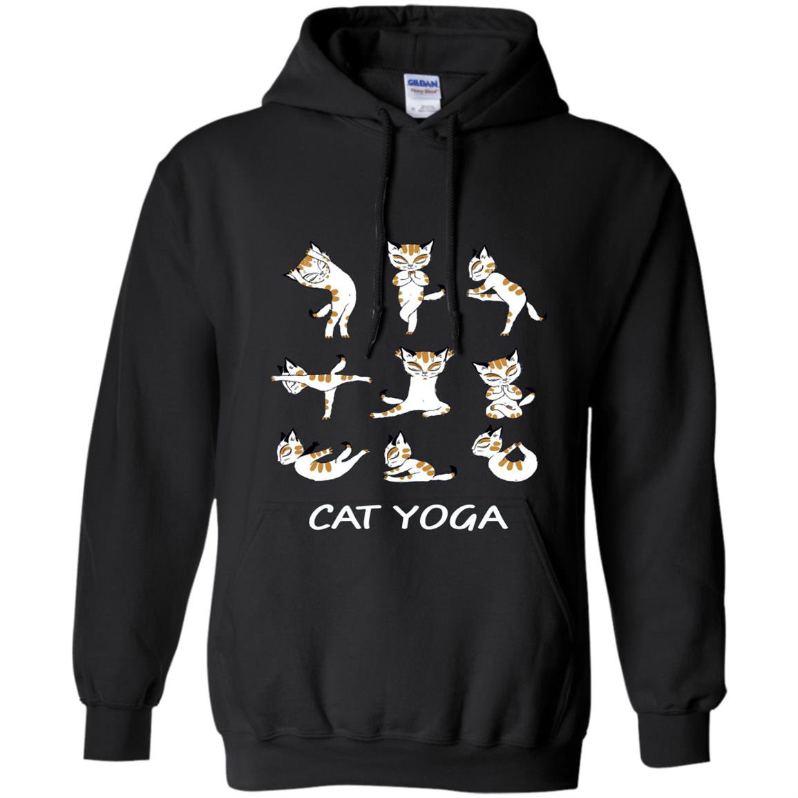 Fun cat yoga Hoodie
