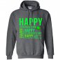 Happy st patricks day green lucky leaf Hoodie