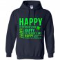 Happy st patricks day green lucky leaf Hoodie