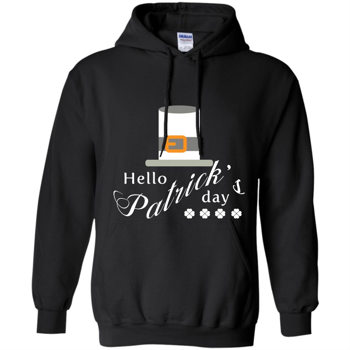 Hello patricks day lucky day iris Hoodie