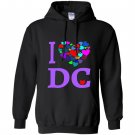 I love dc hoodie heart design washington dc gift Hoodie
