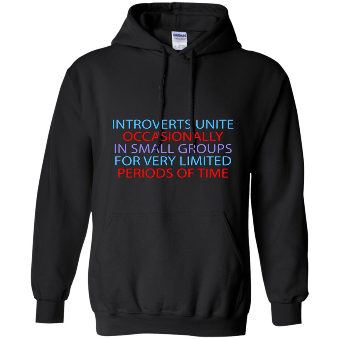 Introverts unite occasionally in small groups funny Hoodie