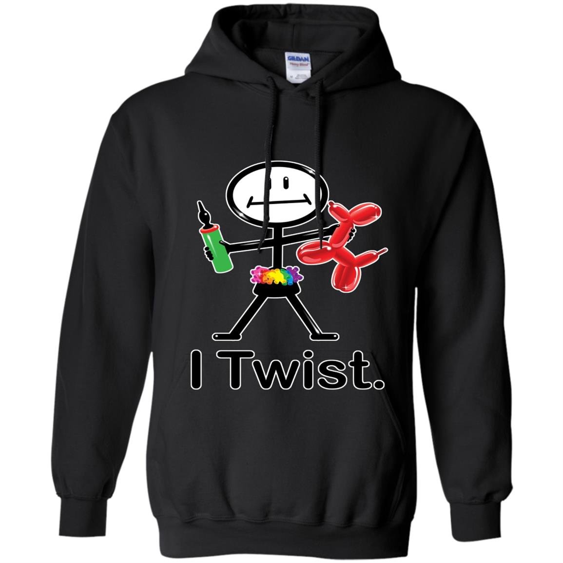 I twist balloon artist busybodies stick figure gift Hoodie
