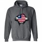 Liberia flag pullover liberian flag hands Hoodie