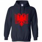 Loo show albanian flag eagle Hoodie