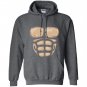 Monkey chest muscles halloween costume gorilla suit Hoodie