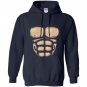 Monkey chest muscles halloween costume gorilla suit Hoodie