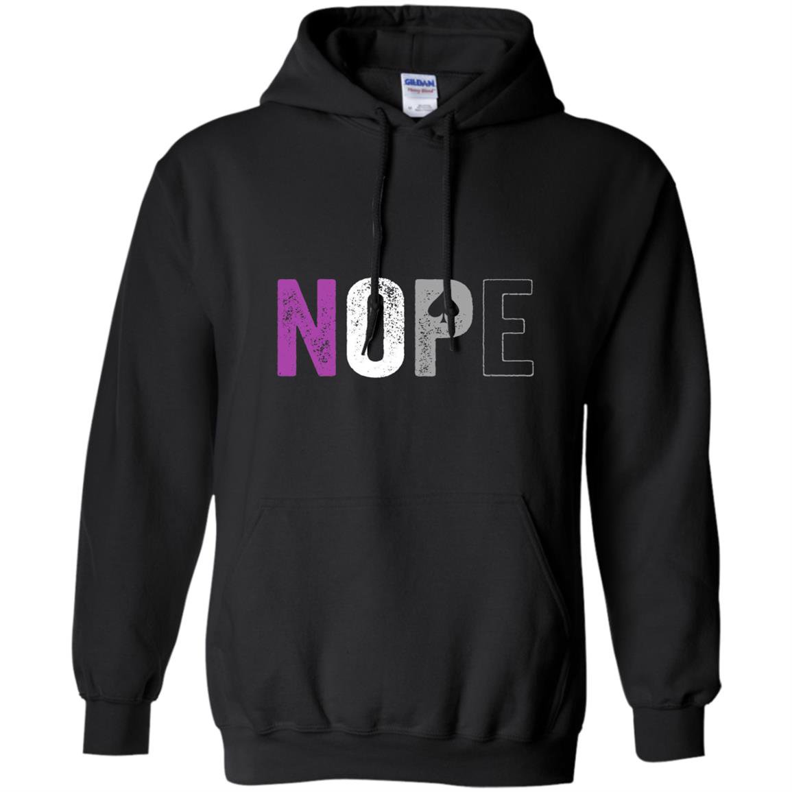 Nope asexual pride asexuality ace flag ally Hoodie