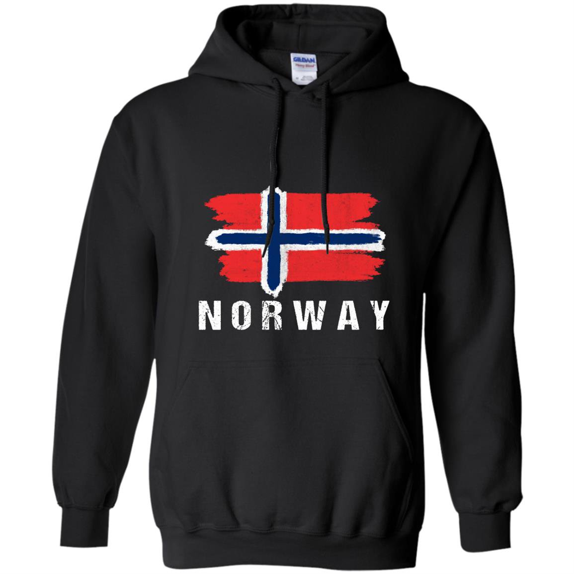 Painted norway flag pullover norwegian flag hood Hoodie
