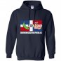Platano dominican republic flag glass emoji face Hoodie