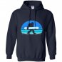 Retro snowboard yeti snowboarding Hoodie