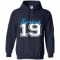 Senior class of 2019 blue jersey style Hoodie