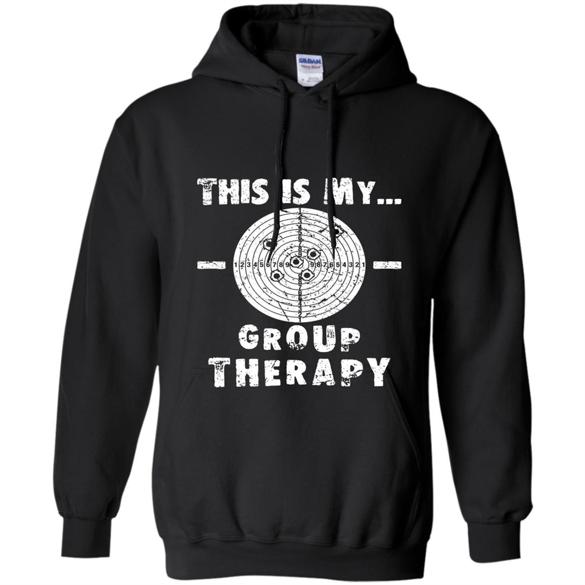 Shooting is my group therapy gun support funny Hoodie