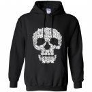Sketchy cat skull funny gift for cat lover Hoodie