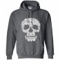 Sketchy cat skull funny gift for cat lover Hoodie
