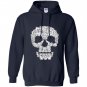 Sketchy cat skull funny gift for cat lover Hoodie