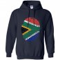 South africa dna flag thumb fingerprint roots proud Hoodie