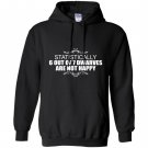 Statistically 6 out of 7 dwarves are not happy humor Hoodie
