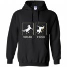 Unicorn pole dance your girlfriend my girlfriend Hoodie
