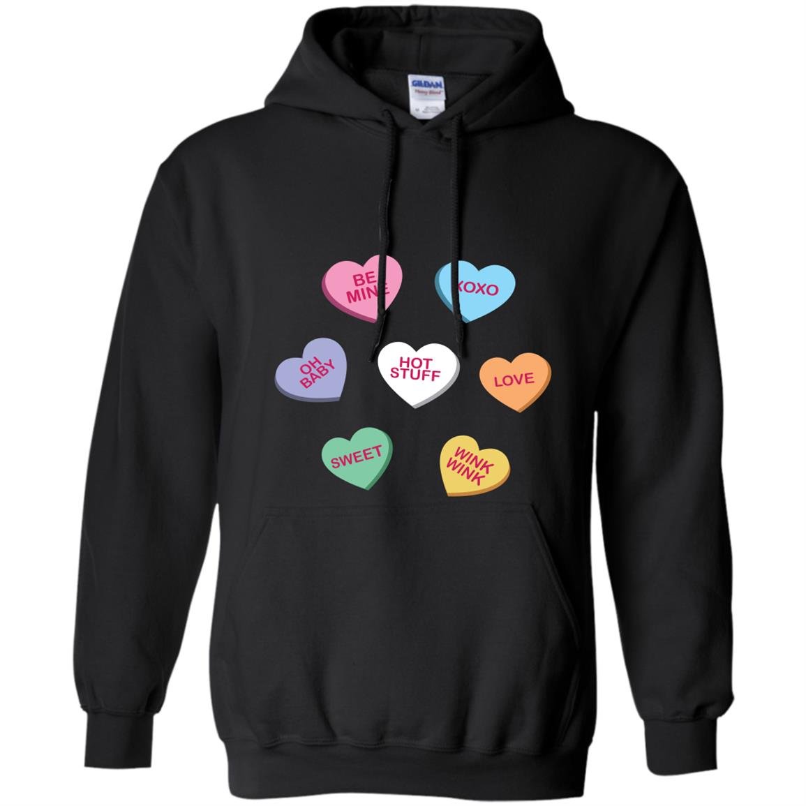 Valentines conversation hearts Hoodie