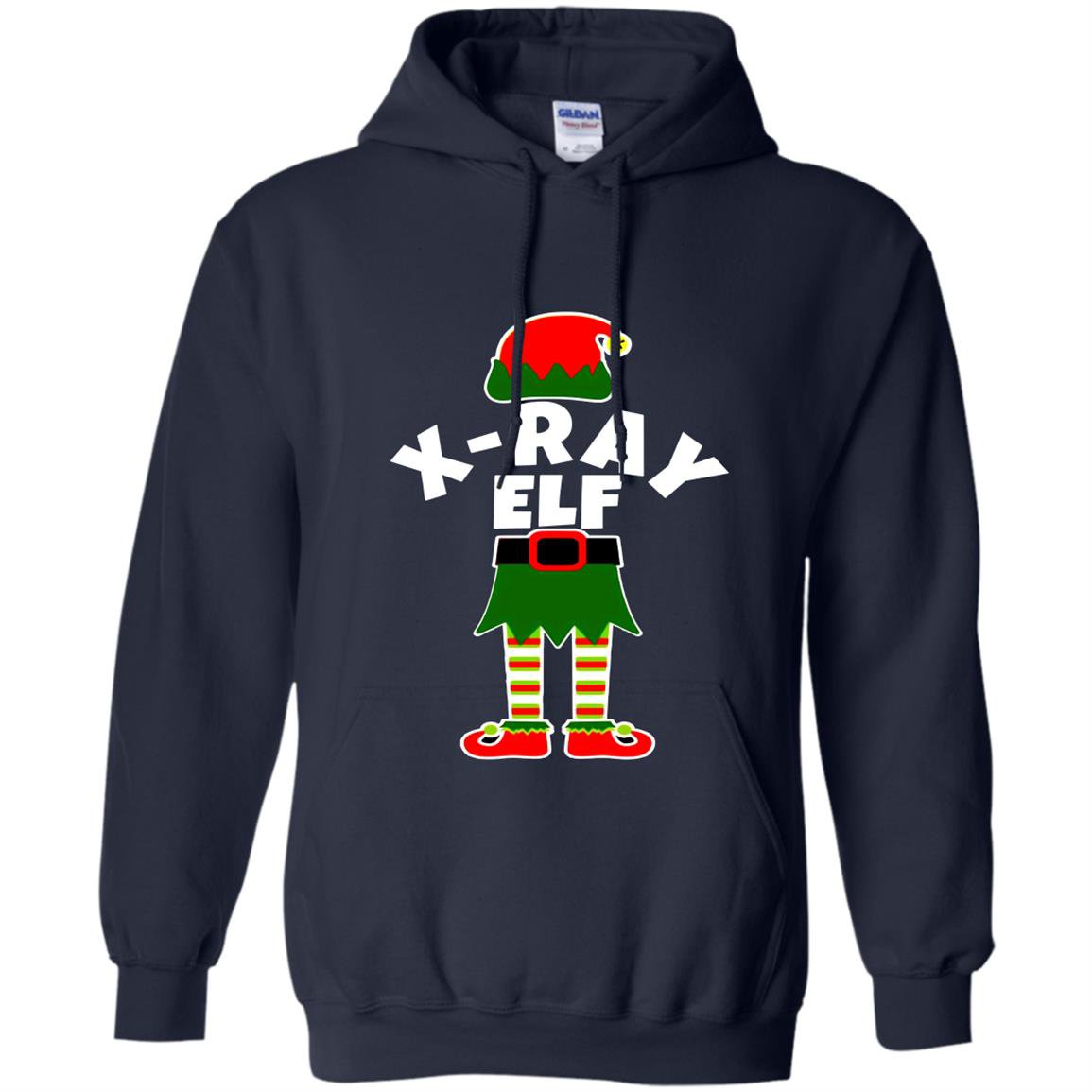 X-ray elf christmas x-ray technologist rad tech xray Hoodie