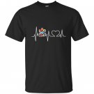 Autism puzzle heartbeat autism awareness T-shirt