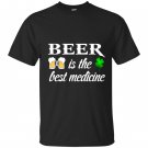 Beer is the best medicine lucky leaf st patricks day T-shirt