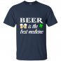 Beer is the best medicine lucky leaf st patricks day T-shirt