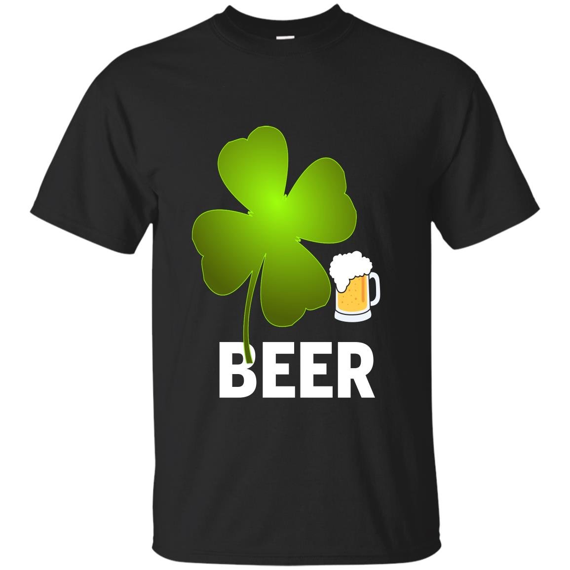 Beer lucky leaf happy st patricks day T-shirt