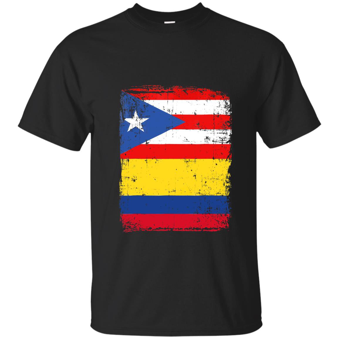 Colombian puerto rican flag vintage colombia rico T-shirt