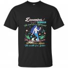 December the soul of a mermaid glitter T-shirt