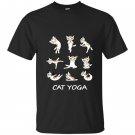 Fun cat yoga T-shirt