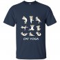 Fun cat yoga T-shirt