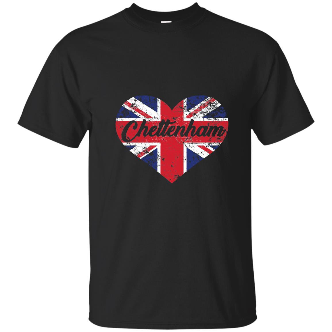 I love cheltenham cute uk british heart gift T-shirt