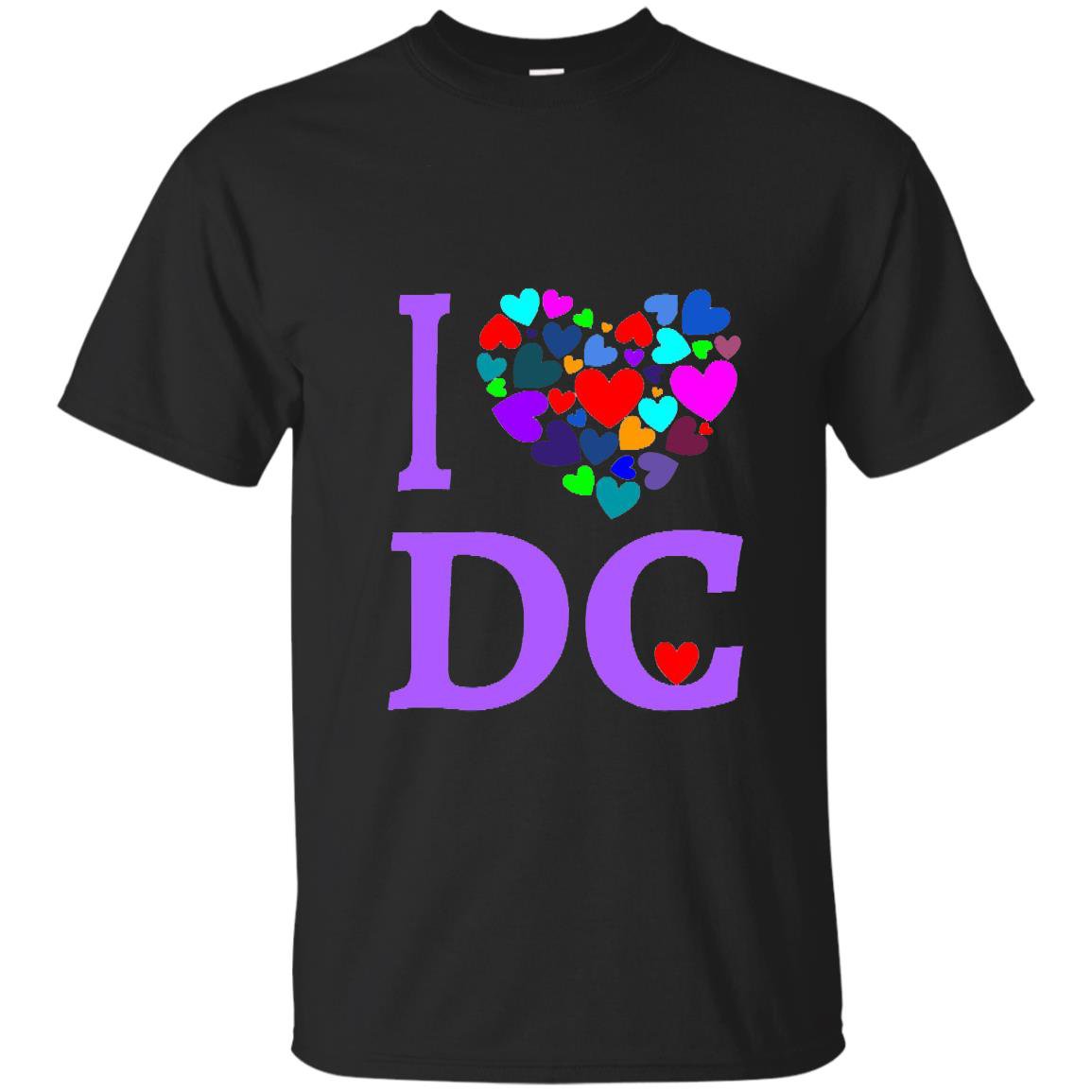 I love dc hoodie heart design washington dc gift T-shirt