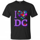 I love dc hoodie heart design washington dc gift T-shirt
