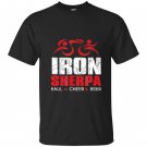Iron sherpa tri sherpa triathlon haul cheer beer T-shirt